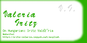 valeria iritz business card